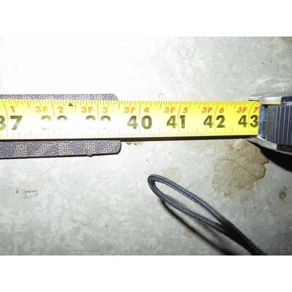 Michael Kors Brown MK Logo belt w/Silver Buckle size Medium 39.5 inches - Picture 5 of 7